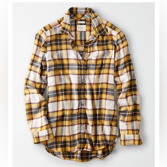 American Eagle boyfriend fit flannel - Picture 1 of 3